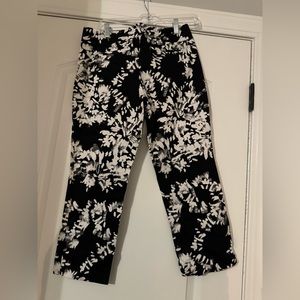Black and white business casual trousers size 6